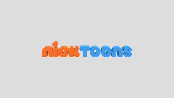 NickToons Logo (2009-Present) 3D Model