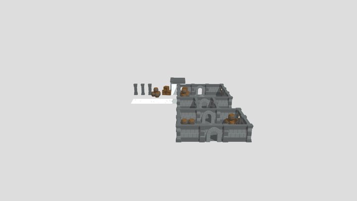 Modular Dungens 3D Model