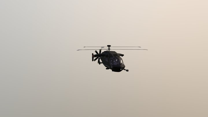 UH-4B Heron 3D Model