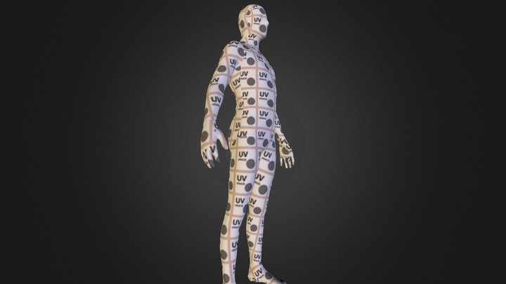 Matt M U V Figure Unwrap 3D Model