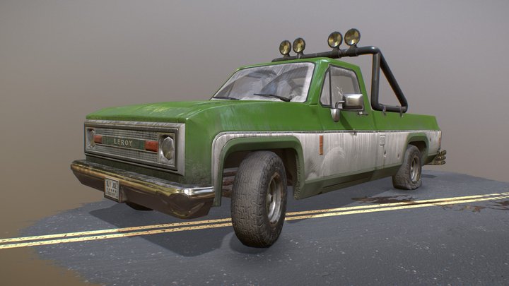 Unfortunate Pickup Truck 3D Model