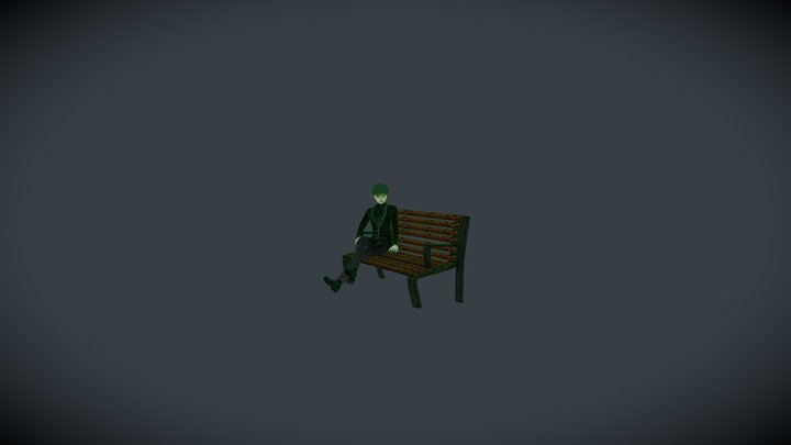 青年 3D Model