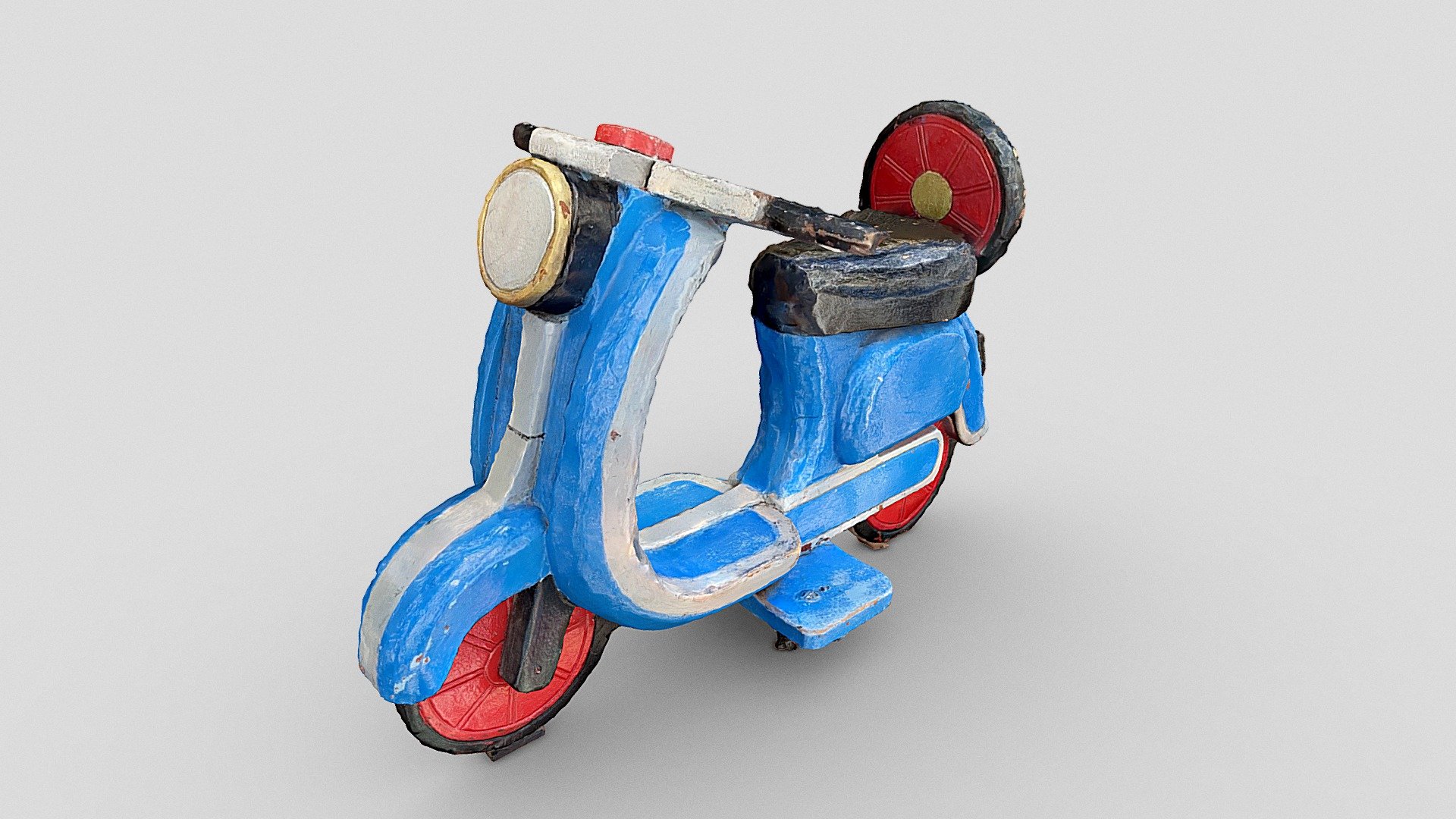 Wooden scooter — Sketchfab embed 3D viewer