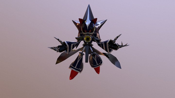 Neo Metal Sonic - Sonic Dash 3D Model