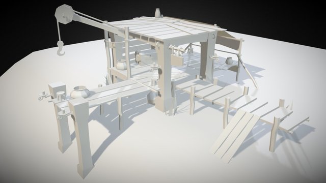Fishing Hut 3D Model