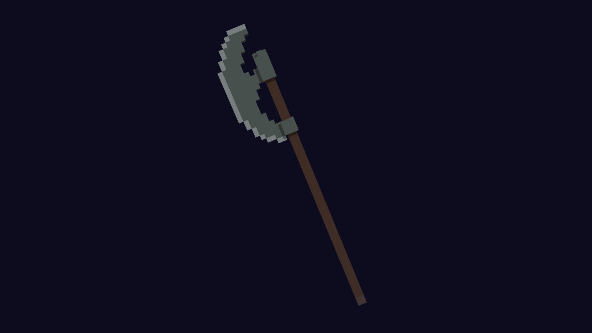 Voxel Weapons Polearm 9 - 3D Lowpoly Model - Buy Royalty Free 3D model ...