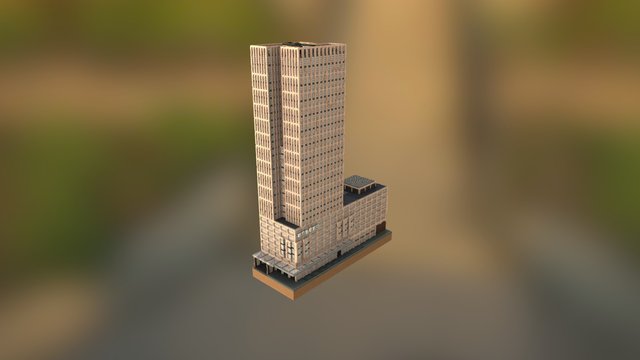 First Rotterdam in Minecraft 3D Model