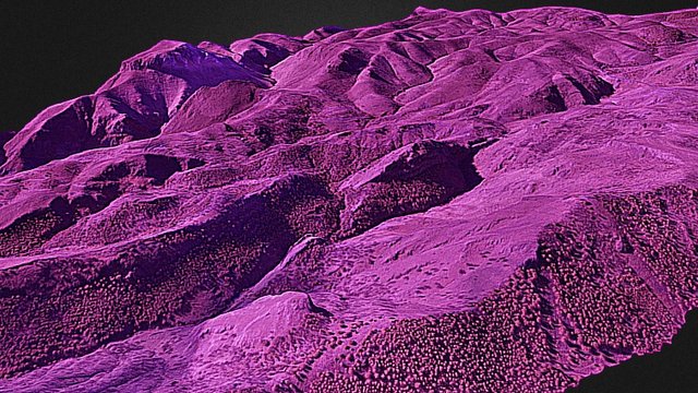 Sierra de Gador 2.000 ha  NIR 3D Model