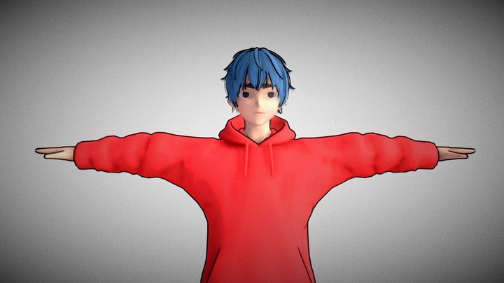 Anime Character [Free] 3D Model