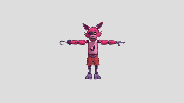 Retro Foxy 3D Model