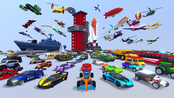 ARCADE: Ultimate Vehicles Pack 3D Model