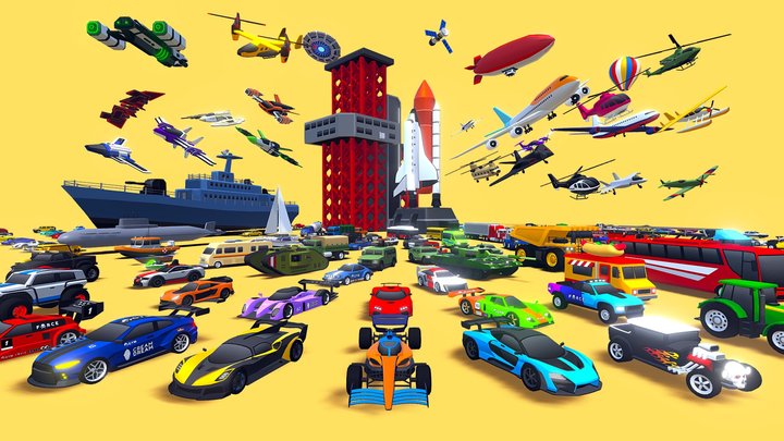 ARCADE: Ultimate Vehicles Pack 3D Model