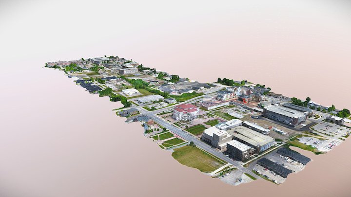 City Of Carmel, Monon Boulevard 3D Model