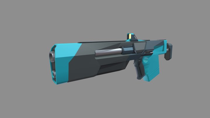 Weapon_draft_color_02 3D Model