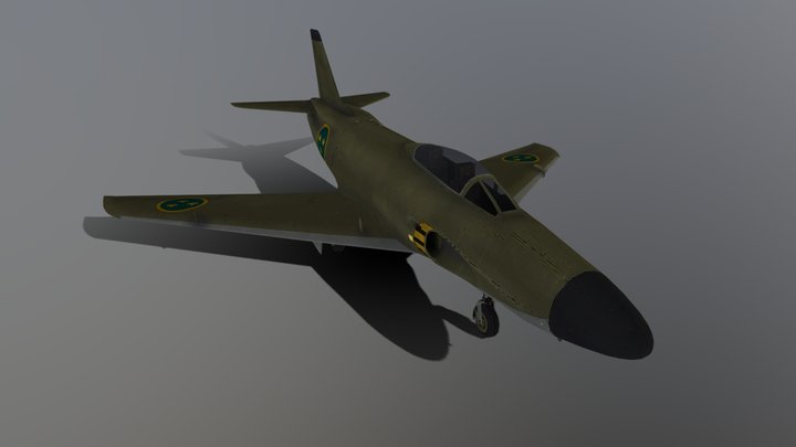 Saab A 32A Lansen – Modelo 3D gratuito STL