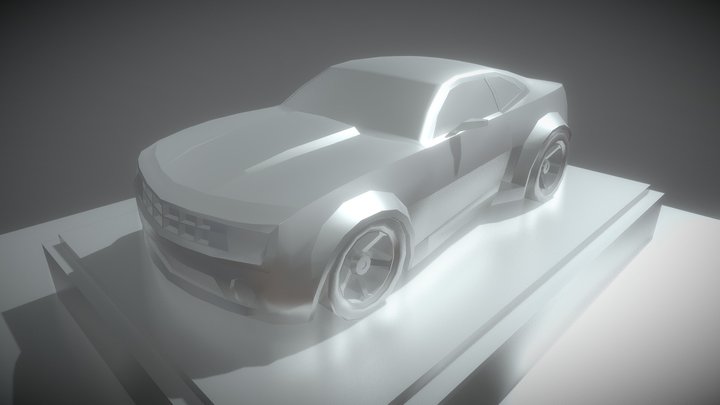 Low-poly Chevrolet Camaro 3D Model