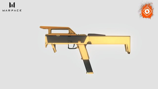 Magpul FMG-9 Vàng Chói Lóa 3D Model