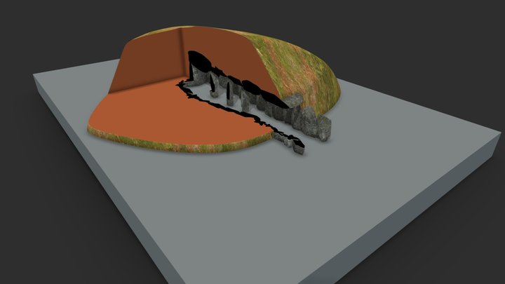 Ejemplo de Dolmen 3D Model