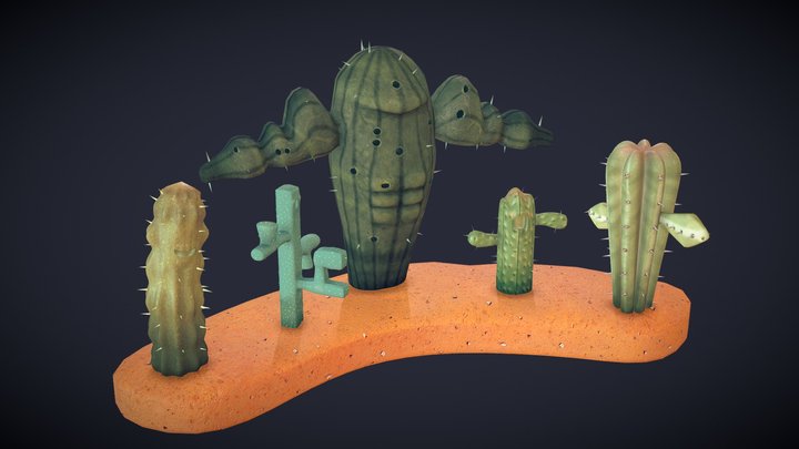 Cacti 3D Model