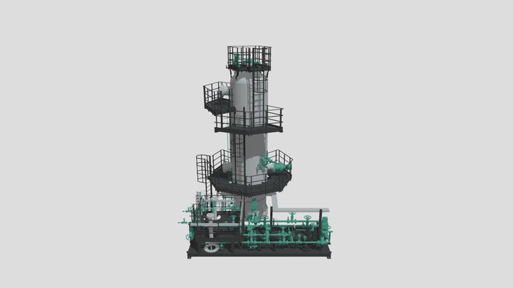 Блок сепаратора первичного 100С-1 3D Model