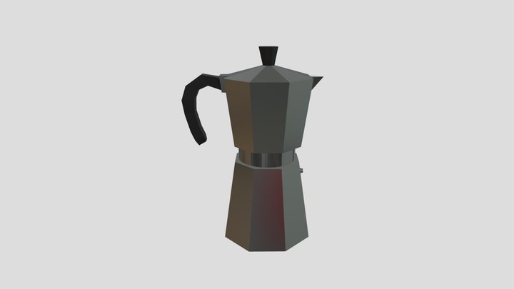 Italian Coffee Pot 3D Model