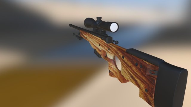 AWP - Laquired Wood 3D Model