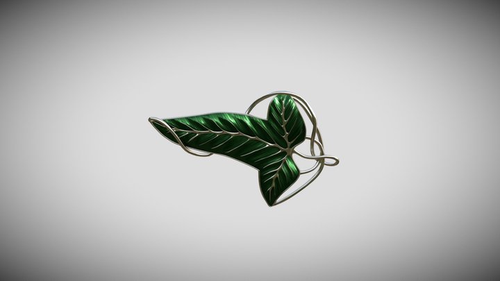 Elven Brooch (Leaf of Lorien) 3D Model