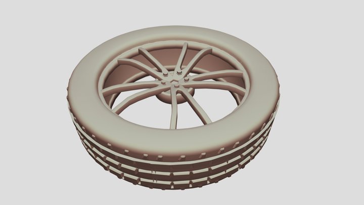 Wheel Exercise 3D Model