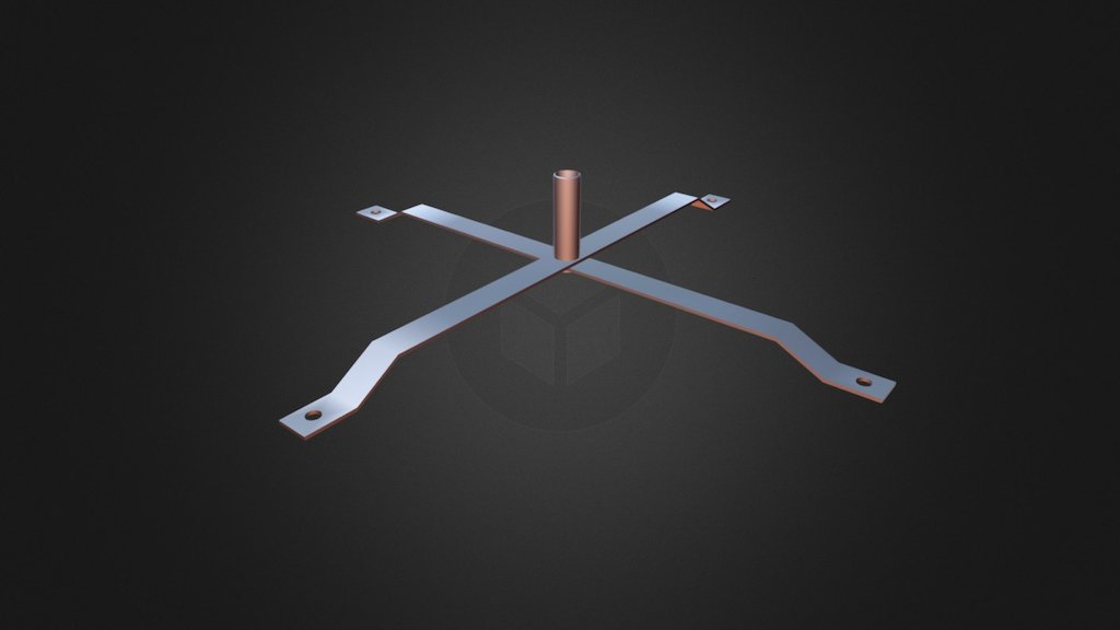 STEEL BASE FLAG WITH HOLE
