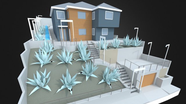 Jaime MdC House Landscaping 3D Model