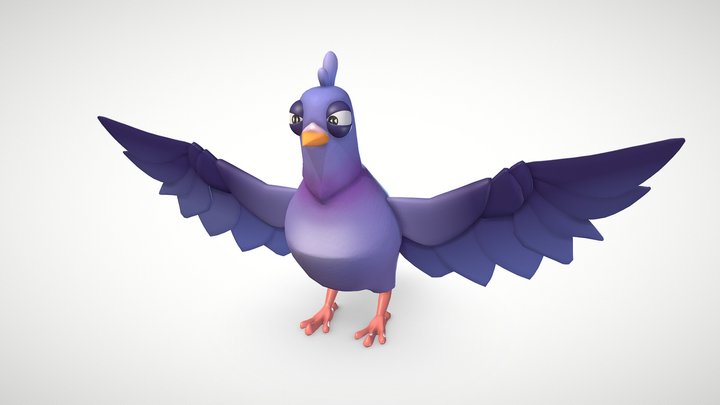 Pigeon - Compagnon Volatile 3D Model