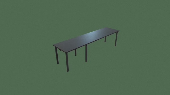 Modern Office Table 3D Model