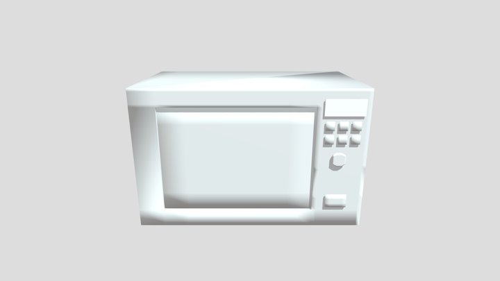 Microwave - Low Poly 3D Model
