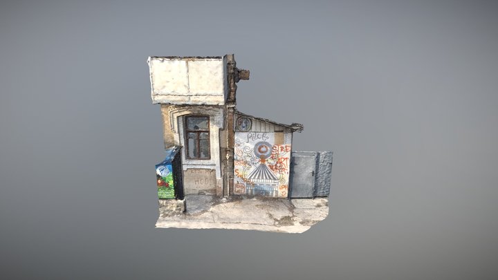 Graffiti_wall_02_Litovka 3D Model