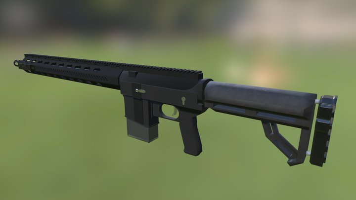 Arma-Lite Automatic Rifle 3D Model