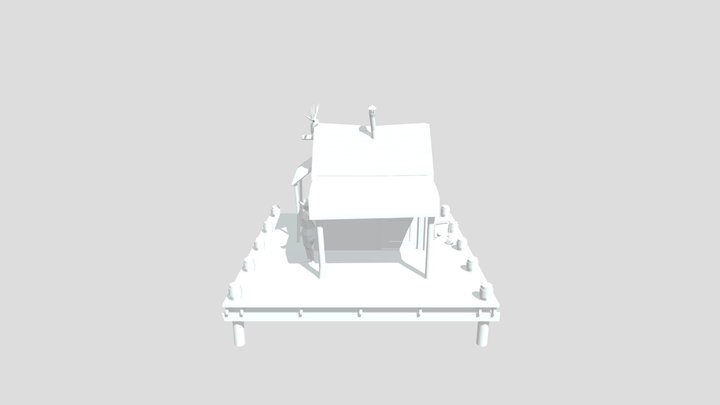 3D1 - Diorama House 3D Model