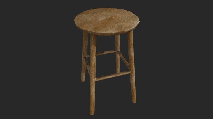 PSX Wooden Chair – Free 3D Model STL