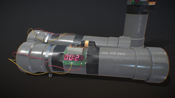 Pipe Bomb 3D Model
