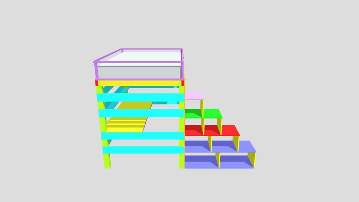 Bed-alone 3D Model