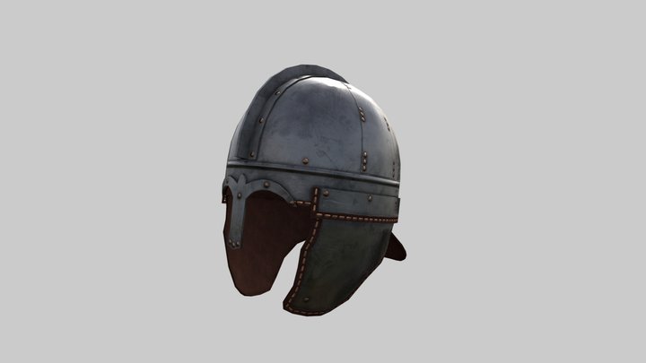 Burgh Castle Ridge Helmet 3D Model