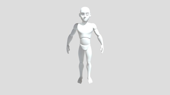 Male Stylilledmannequib 3D Model