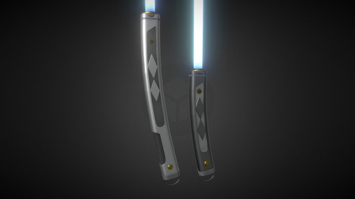 Ahsoka Tano's Lightsabers 3D Model
