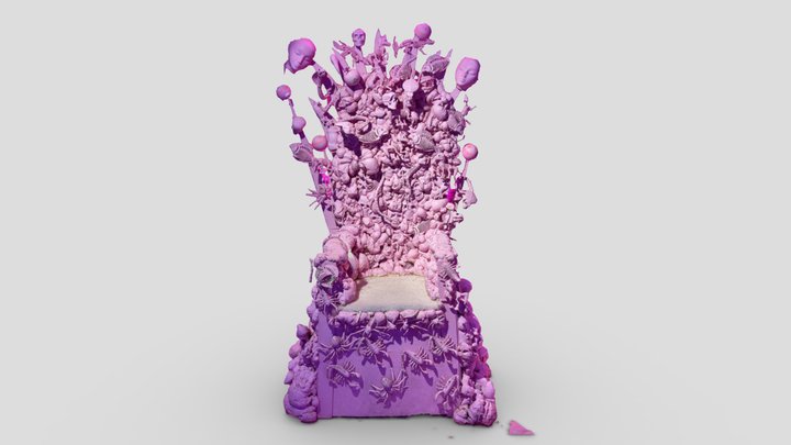 Throne of Pink Kitch 3D Model