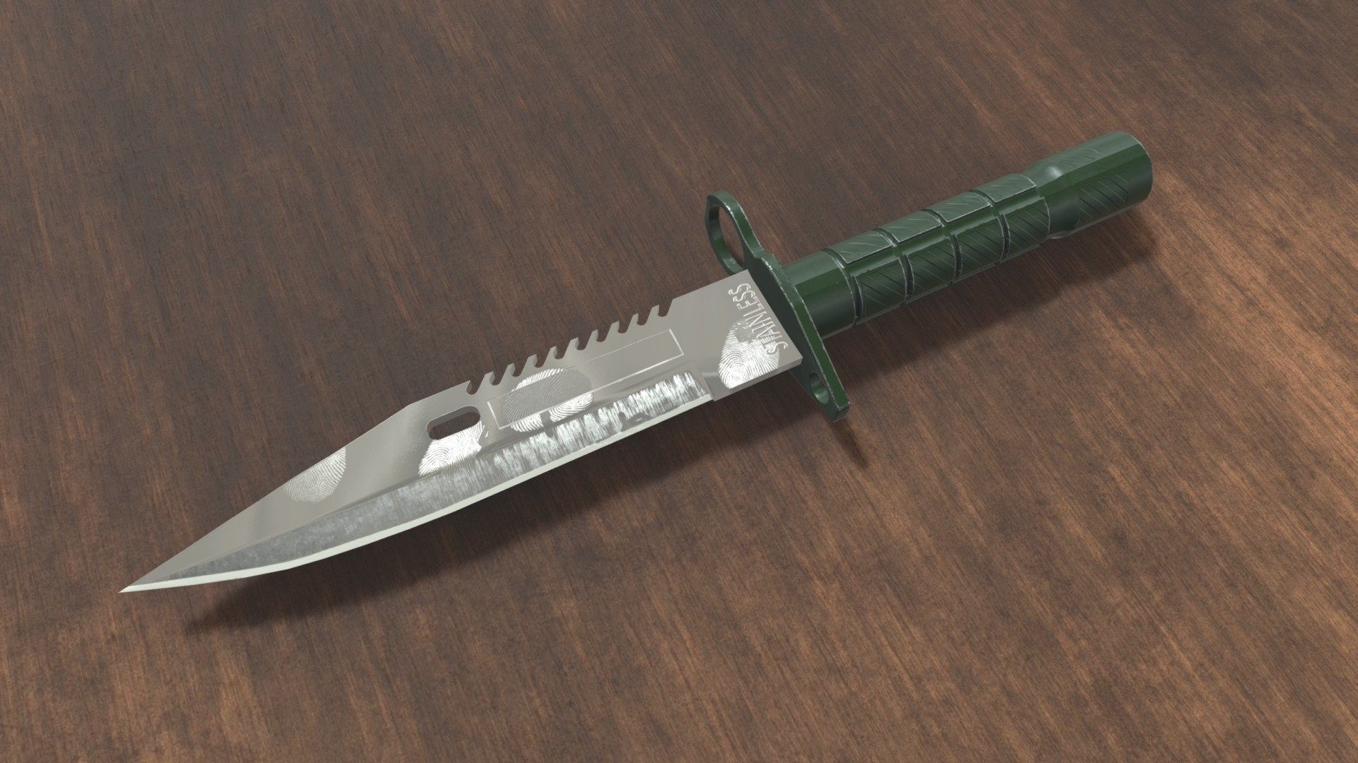 Hunting Knife 3D model by mwburke [b319657] Sketchfab