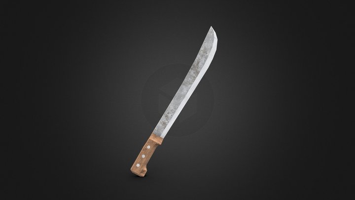 Machete (low poly) – Kostenloses 3D-Modell STL