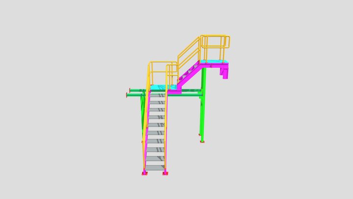 Escalera Con IPR 3D Model
