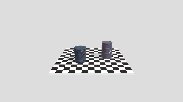 Garbage cans 3D Model