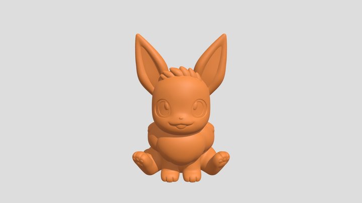 Alcancía de Eevee 3D Model