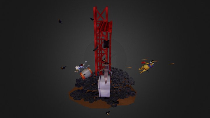VG Remix Earthworm Jim To late for bullets 3D Model