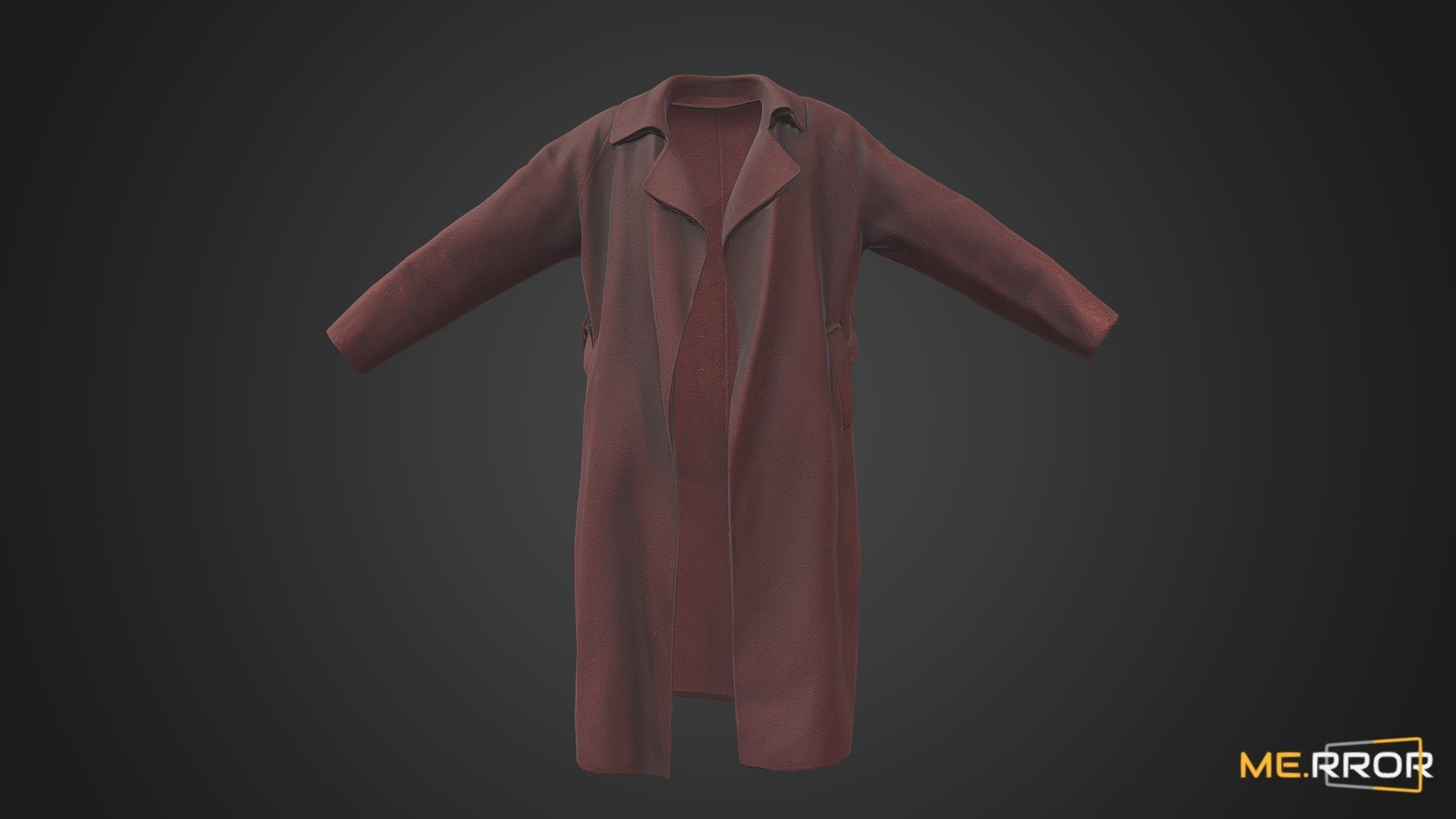 [Game-Ready] Burgundy Coat - Buy Royalty Free 3D model by ME.RROR ...
